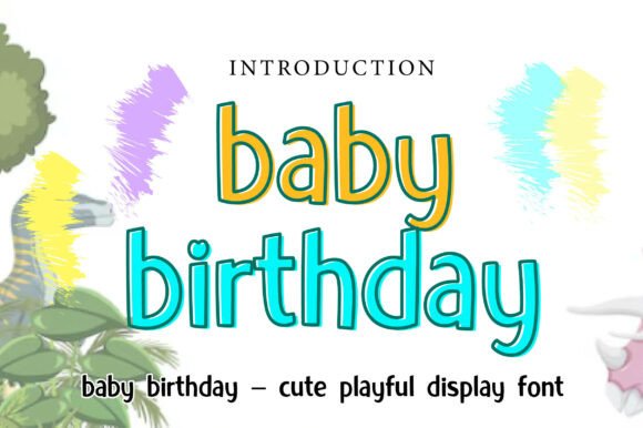 Baby Birthday Font: Playful Charm for Every Design
