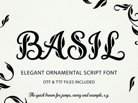 Basil: A Bold Display Font for Commanding Attention