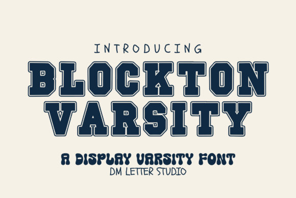Blockton Varsity: A Bold Typeface for School Spirit