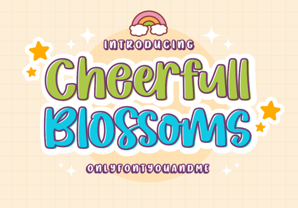 Cheerfull Blossoms: A Font for Joyful, Eye-Catching Designs