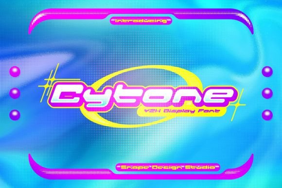 Cytone: A Modern Display Font for Futuristic Designs