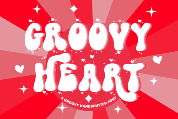 Discover the Retro Vibe of XGroovy Heart Font
