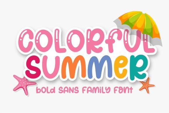 Discover the Sweet, Versatile Charm of the Colorful Summer Font