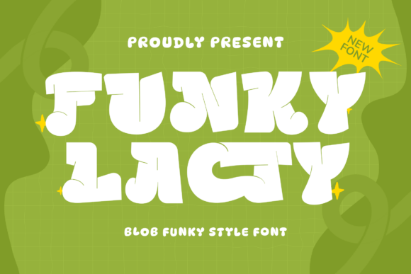 Funky Lacy: A Bold Blob Font for Creative Energy