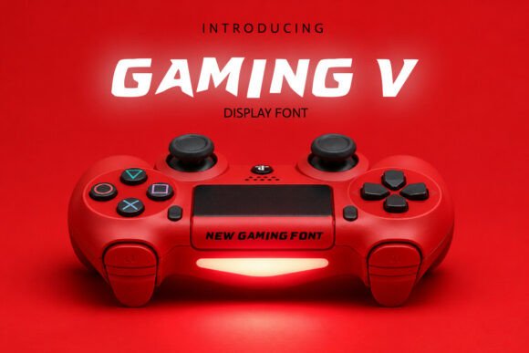 Gaming V: Bold Italic Font for Esports and Gaming Design