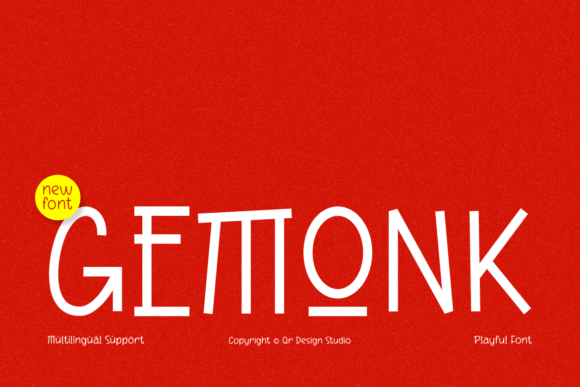 Gemonk: A Playful Display Font for Bold Designs