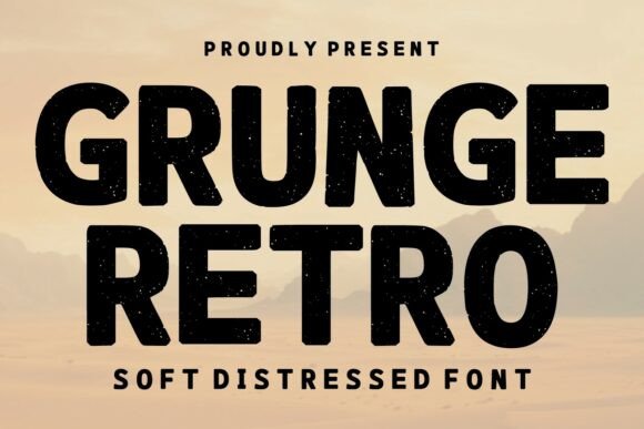 Grunge Retro: The Bold, Distressed Font for Vintage Appeal