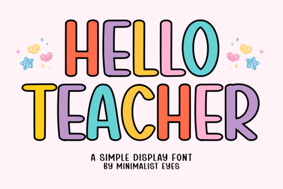 Helloteacher: A Playful and Friendly Display Font