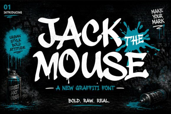 Jack the Mouse: A New Graffiti Font for Raw, Urban Energy