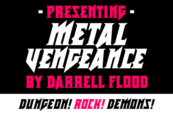 Metal Vengeance: The Hard-Edged Display Font for Bold Designs