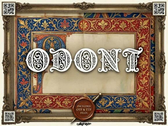 Odont: A Bold Display Typeface for Creative Impact
