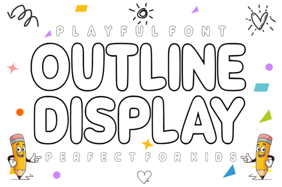 Outline Display: A Font for Vibrant Educational & Creative Projects