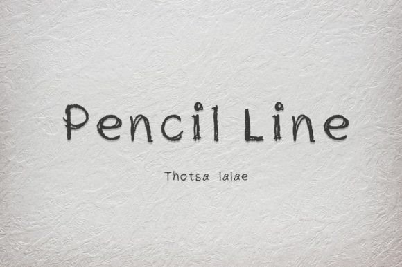 Pencil Line: A Natural and Spontaneous Display Font