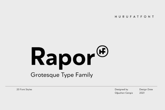 Rapor: The Modern Display Font for Bold Visual Impact