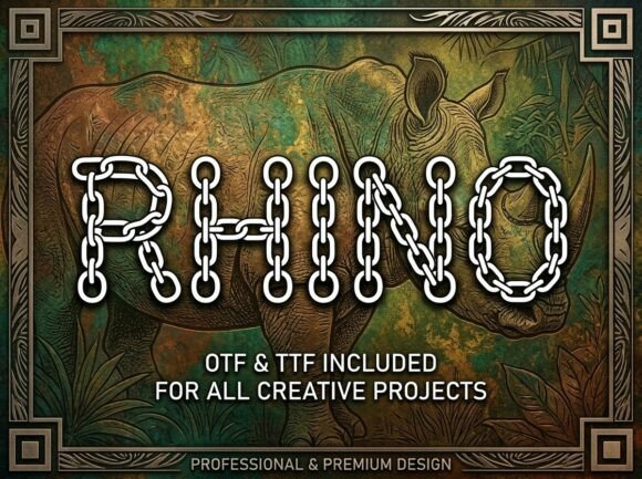 Rhino: A Bold Display Typeface for Impactful Design