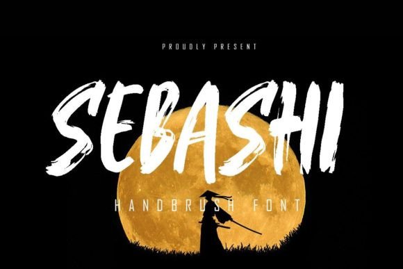Sebashi: A Textured Brush Display Font for Impactful Design