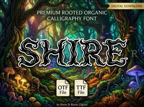 Shire: A Decorative Display Font for Impactful Design