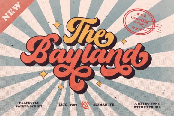 The Bayland: A Playfully Nostalgic Display Font