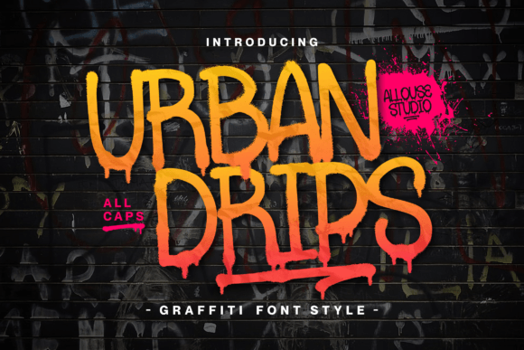 Urbandrips: A Bold Graffiti Font for Modern Design